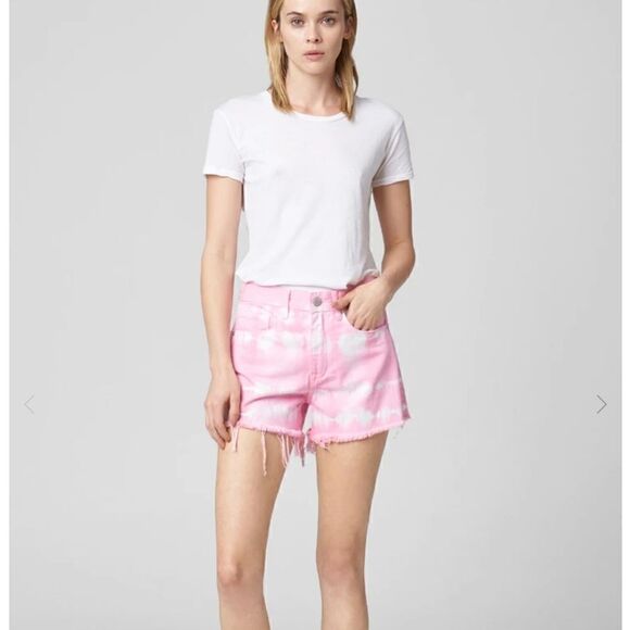 ANTHROPOLOGIE Blank NYC High Rise Tie Dye Shorts 28 NWT - Picture 2 of 12